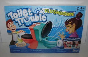 Classic Toilet Trouble Flushdown Game New in the Box By Hasbro Gaming 2017 - Picture 1 of 6