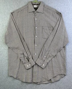Bobby Jones Collection Dress Shirt Mens Large Houndstooth Long Sleeve Button Up - Picture 1 of 13