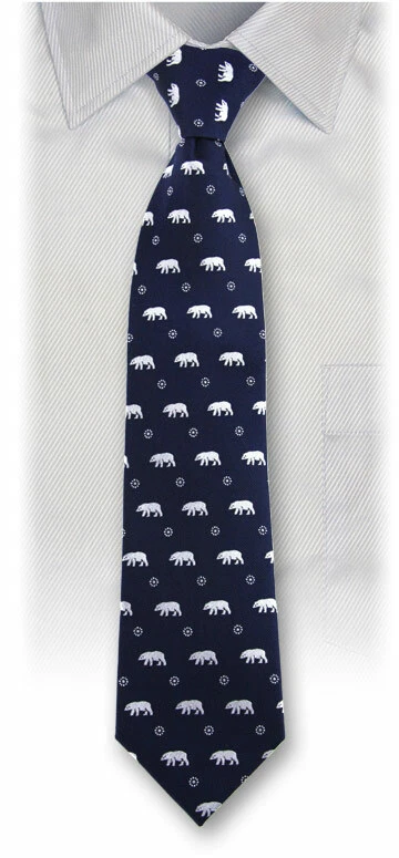 COLORATA / Corbata Oso Polar Patrón Fino / De Japón Foto 1 de 1