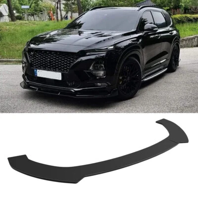 Black Front Bumper Lip Spoiler Splitter Body Kit For Hyundai Santa Fe Veloster - Image 1 of 4