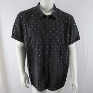 Chemise boutonnée manches courtes The North Face homme XXL motif tipi noir tente - Photo 1/9