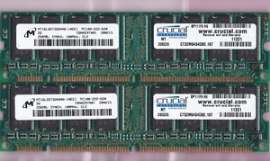 512MB 2x256MB PC-100 CRUCIAL CT32M64S4D8E.16T MT16LSDT3264AG-10EE1 Kit PC100 SDR - Picture 1 of 2
