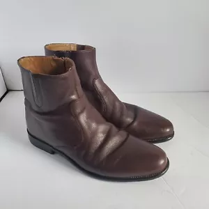 Florsheim Imperial Schuhe Herren Größe 7 D Braun Leder Hugo Seitenreißverschluss Stiefeletten - Bild 1 von 15