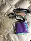 Zara Woman Urban Outfitter Clear Iridescent Crossbody Fanny Wallet Lot of 3 Bags