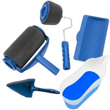 Multifunción Rodillo Pintura Set de Cepillos Mango Largo Pared Hogar Bricolaje