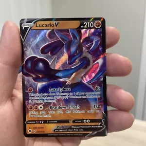 Lucario V 027/073 Pokemon Sword & Shield Champion's Path (NEAR MINT) - Picture 1 of 3