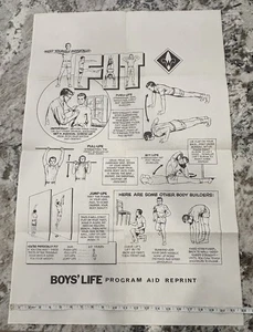 Póster de reimpresión de Boy Scouts Keep Yourself Physically Fit Boy’s Life Program Aid - Imagen 1 de 2