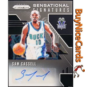 2019 Sam Cassell Panini Prizm Sensational Signatures Auto # SS-SCL - Picture 1 of 3