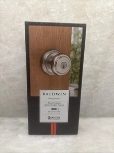 Baldwin Prestige Alcott Entry Knob SmartKey in Satin Nickel Finish 93540-013 - Picture 1 of 14