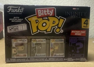 Funko Bitty Pop! Marvel - Loki 4PK - Loki, Black Panther, Iron Man (VII) NEW - Picture 1 of 1
