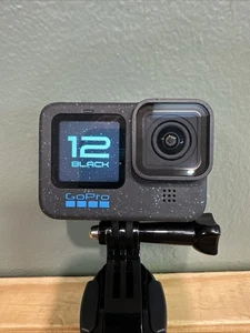 GoPro HERO12 Black 5.3K UHD Action Camera with 256GB SD Card & Handle - Picture 1 of 8