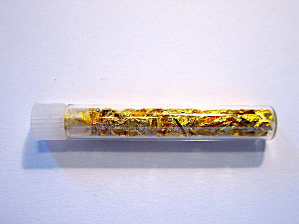 Röllchen mit echtem Blattgold - Bild 1 von 1