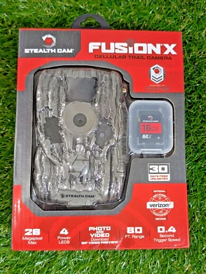 **NEW**  Stealth Cam Fusion X 26MP Cellular Trail Camera Verizon - Image 1 of 3