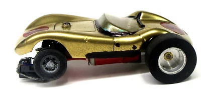 Gold RACER #4 Lexan carrocería chasis motor ruedas 1:32 usado Foto 1 de 4