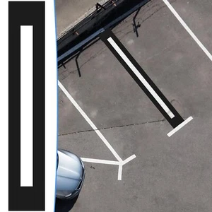 4 x 92 Inch Parking Lot Line Stencil Pavement Straight Line Stencil Rubber Fo... - Picture 1 of 7