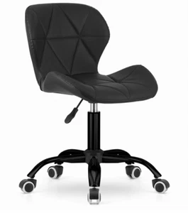 Silla Giratoria NOTO De Cuero Sintético – Negro - Imagen 1 de 6