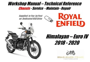 Royal Enfield Himalayan 411cc Manuale Officina USB 2018 - 2024 - Foto 1 di 14