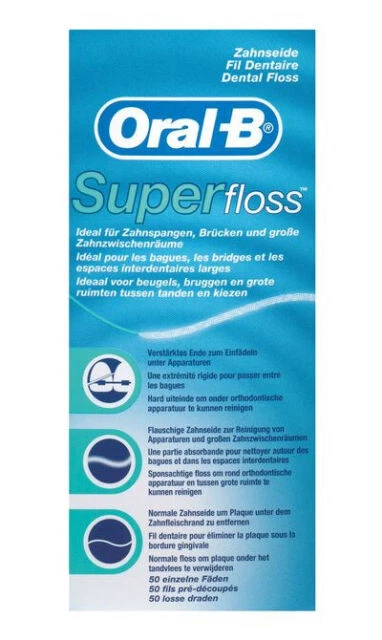 Oral-B Superfloss Zahnseide 50 Fäden