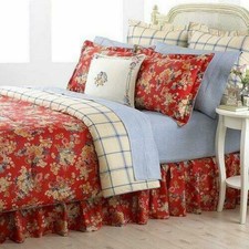BRAND NEW RALPH LAUREN MADELINE RED FLORAL TWIN COMFORTER 