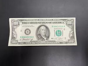 1974 $100 Dollars Federal Reserve Note New York Crisp AU About Uncirculated Bill - Picture 1 of 5