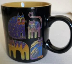 Vintage Artist LAUREL BURCH Mug Cats Kitties 2014 Southwestern - Picture 1 of 6