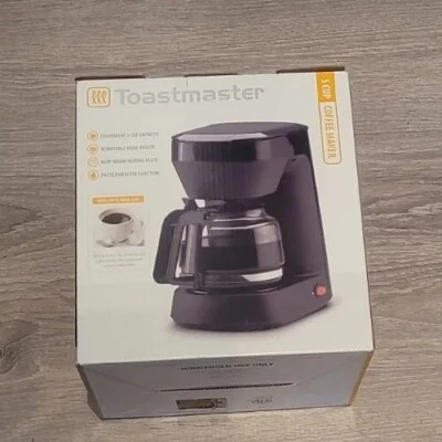 Toastmaster Black 5 Cup Coffee Maker Glass Carafe Pause And Serve Function - Image 1 of 2