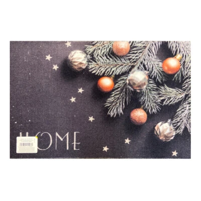 € 58,13/qm / Fußmatte Weihnachten Des.949 Tannenzweig Home Grau / 40 cm*60 cm  - Bild 1 von 3