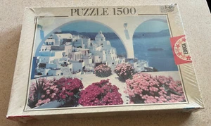 SANTORINI GREECE (2002 Educa) -- 1500 Piece Jigsaw Puzzle -- SEALED Box - Picture 1 of 3