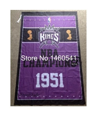 Sacramento Kings Flag Banner 2x3,3x5,4x6ft Polyester Basketball Champions 008 Cover