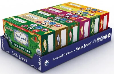 6 Flavor Variety Pole & Line Wild Tuna Fillets in Virgin Olive Oil from PORTUGAL - Image 1 of 4