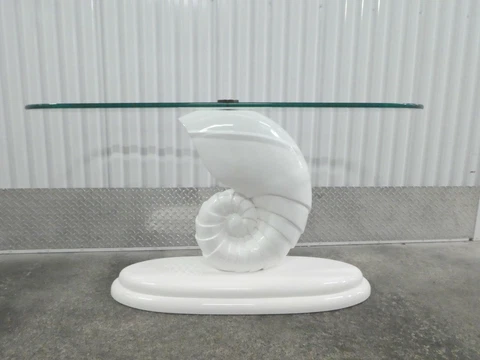 CHIC 70'S SHELL CONSOLE TABLE MANNER OF JEAN MICHEL FRANK Cover