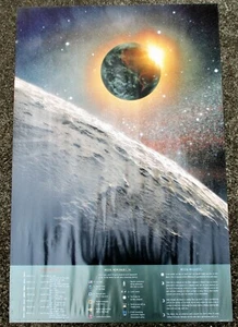Póster de litografía a color MOON MEMORABILIA 24"" x 36"" APOLO MISIONES 11 a 17 - Imagen 1 de 4