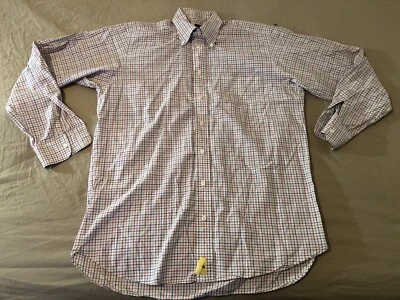 Camisa de vestir para hombre Robert Talbott 15 1/2 34 blanco botón algodón 15,5 Foto 1 de 4