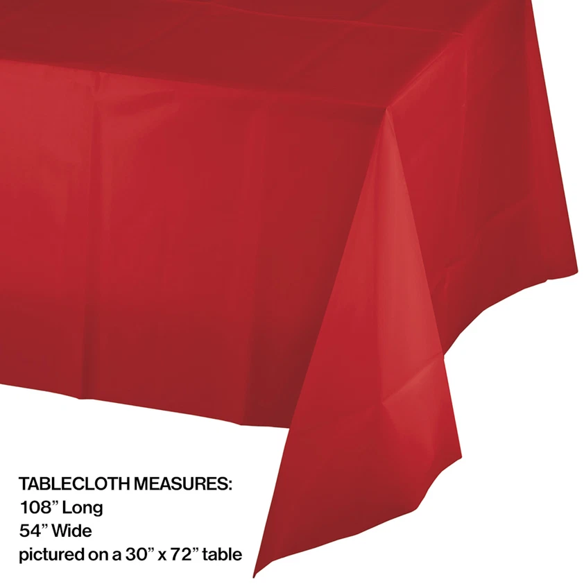 Plastic Table Cover, 54" x 108" - Image 1 of 1