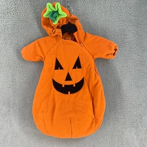 Pumpkin Halloween Costume Baby One Size 3-9 M Infant Zip up Old Navy One Piece - Picture 1 of 8