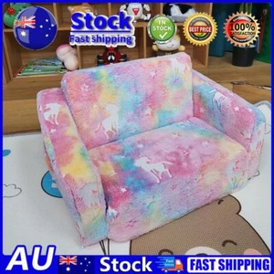 2 in 1 Kids Sofa Chair Convertible Sofa To Lounger Toddler Play Couch Fold Out - Picture 1 of 18