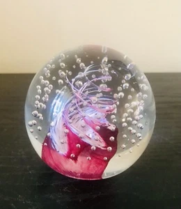 Vintage Caithness Glass - Ruby Cauldron paperweight, Innes Burns 1982 - Picture 1 of 17