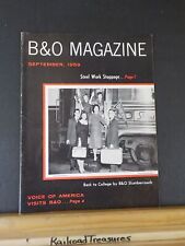 Baltimore & Ohio Employee Magazine 1959 September B&O Slumbercoach Steel work sh