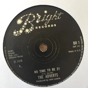 Adverts - No Time To Be 21 - 7" Vinyl Single - Very Good Condition - Picture 1 of 5