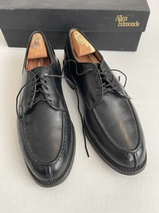 Allen Edmonds Bradley Size 9 D Black Leather Split Toe Oxford Dress Shoes - Picture 1 of 16
