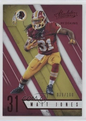 2016 Panini Absolute Spectrum Red /100 Matt Jones #90 - Image 1 of 2