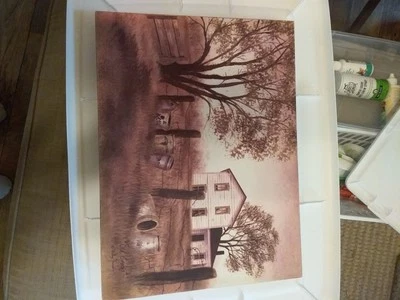 Billy Jacobs Canvas Print Picture 'Old Crocks' Farmhouse Country Style 12"x16" - Image 1 of 4