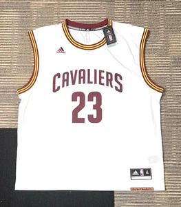 Adidas Lebron James Cleveland Cavaliers #23 Trikot weiß XL signiert - Bild 1 von 4