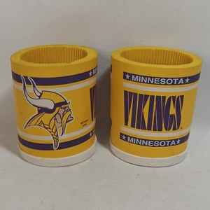 Juego de dos latas de espuma Koozie Minnesota Vikings para lata de tamaño regular estilo vintage - Imagen 1 de 7