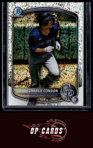Charlie Condon 2025 Bowman cromo #BCP-248 refractor de motas/299 - Imagen 1 de 2