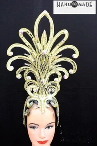Colorful Crystal And Rhinestone Headdress Carnival Cabaret Thai Asian Art - Picture 1 of 9