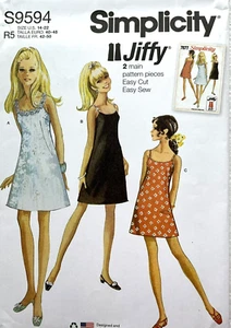 Simplicity S9594  Misses Vintage Jiffy Dress  Sizes:  14, 16, 18, 20, 22 - Picture 1 of 2