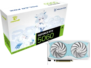 Manli  GeForce  GeForce RTX 5060  Polar Fox OC 8GB GDDR7 graphics card - Afbeelding 1 van 6
