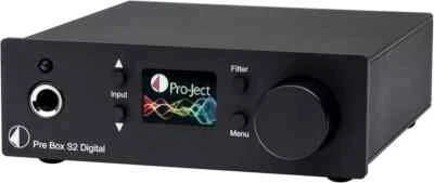 PRO-JECT PRE BOX S2 DIGITAL NERO PREAMPLIFICATORE-DAC-AMPLIFICATORE CUFFIA - Immagine 1 di 2