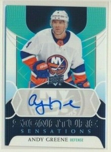 2020-21 Upper Deck Series 1 Signature Sensations AUTO Andy Greene NY Islanders
